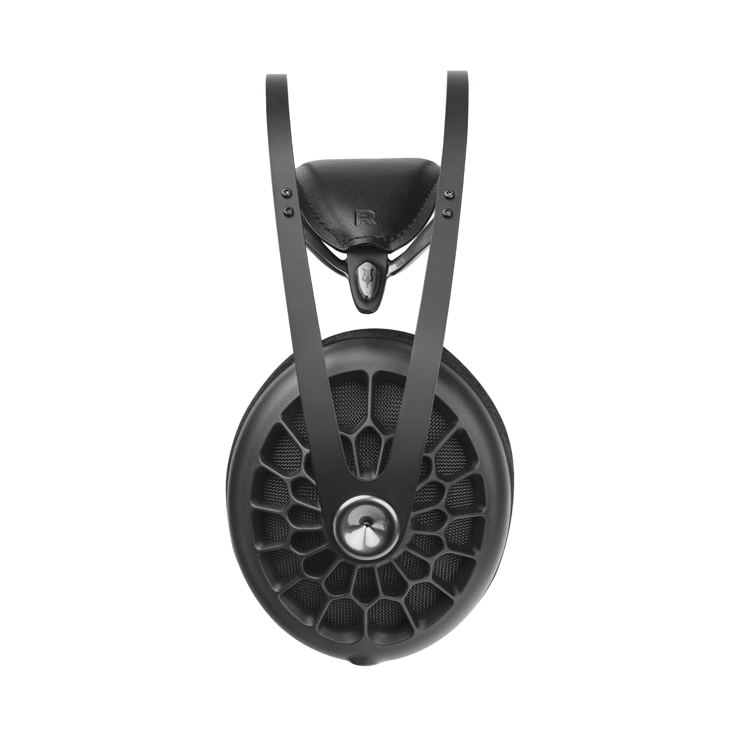 Meze Audio 109 PRO best open back premium audiophile high-fidelity headphones lateral view with headband and sculpted earcup