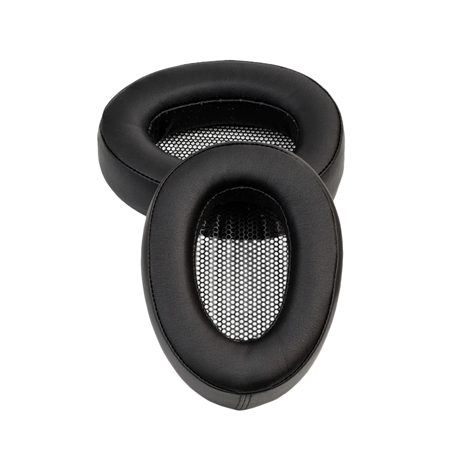 Meze Audio イヤーパッド 黒 レザー Meze Audio Leather Ear Pads - Leather Premium Headphone Earpads
