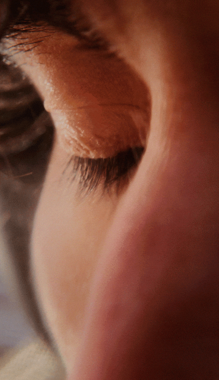 GIF woman's eye details