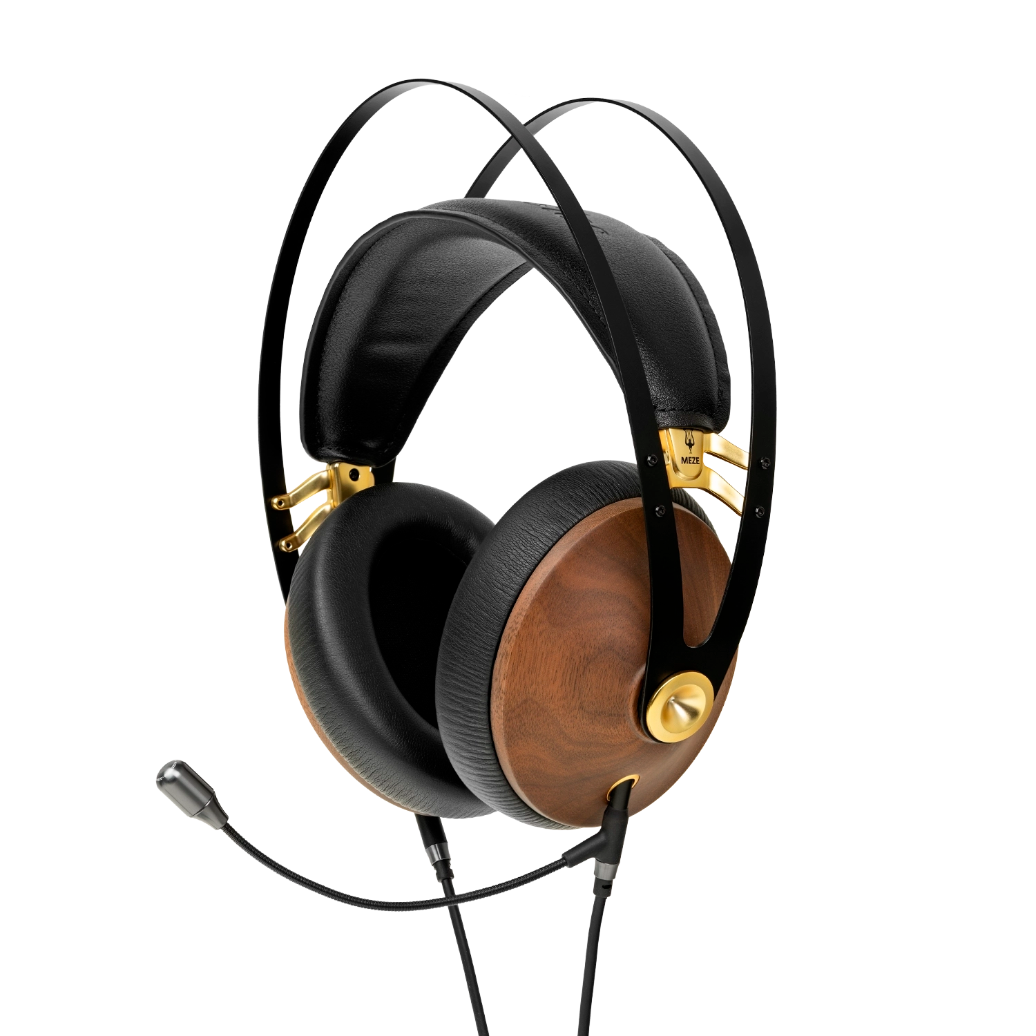 Meze Audio 99 Classics Walnut Gold and Boom Mic Headset