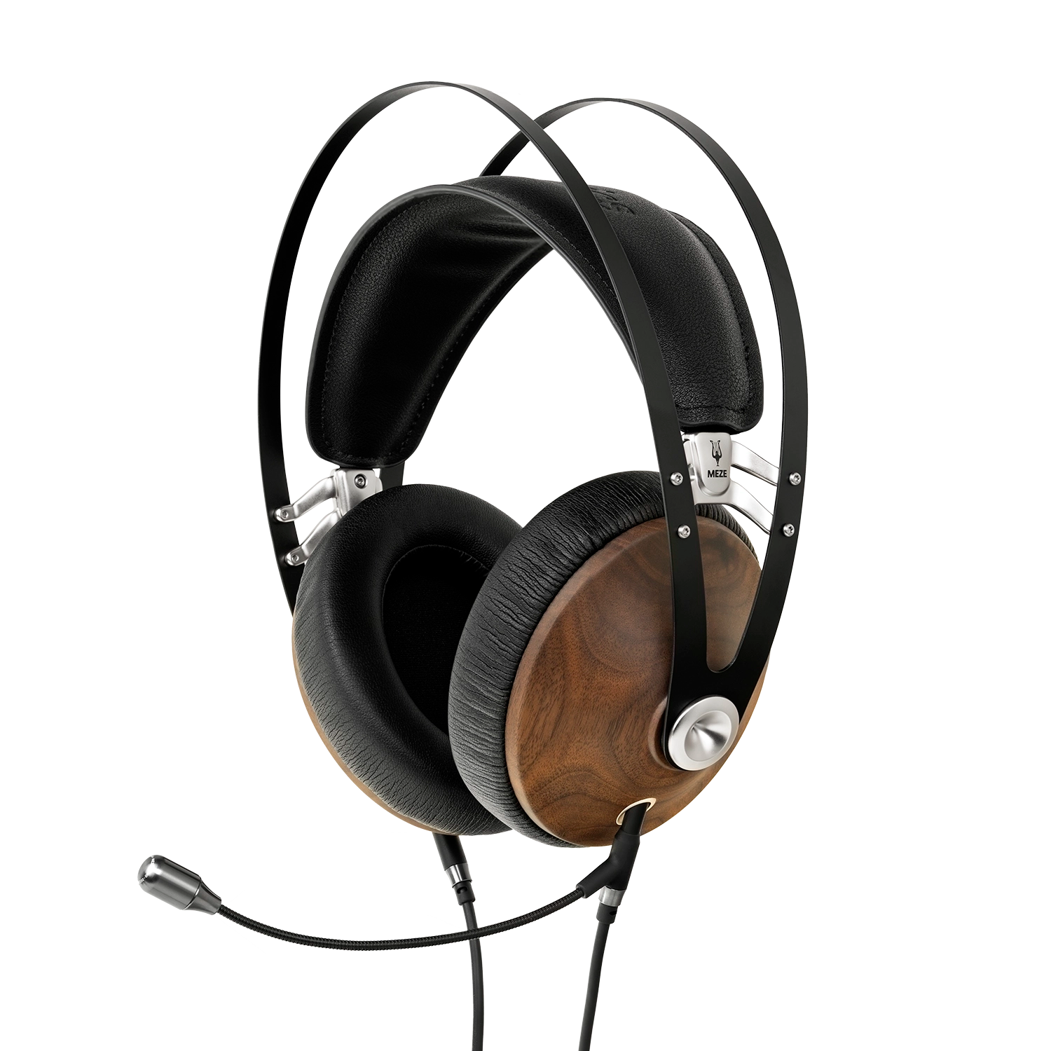 Meze Audio 99 Classics Walnut Silver and Boom Mic  Headset 