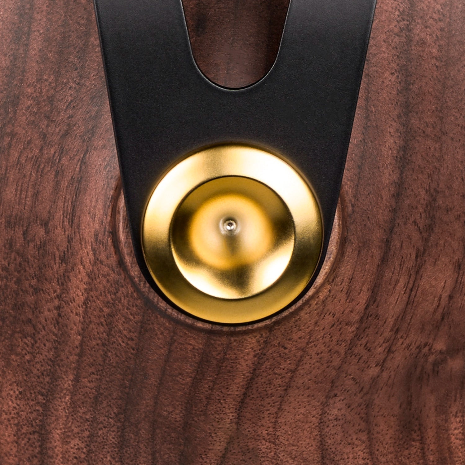 Close-up of the Meze Audio 99 Classics premium audiophile closed back headphones wooden ear cups