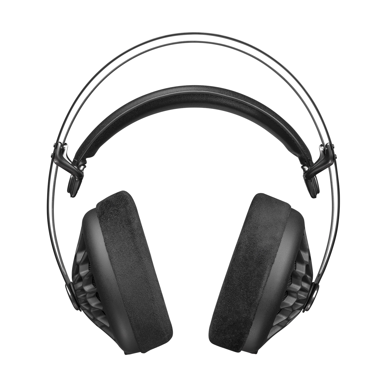 Meze Audio 109 PRO best open back  premium audiophile high-fidelity headphones front view with headband, earcups and earpads