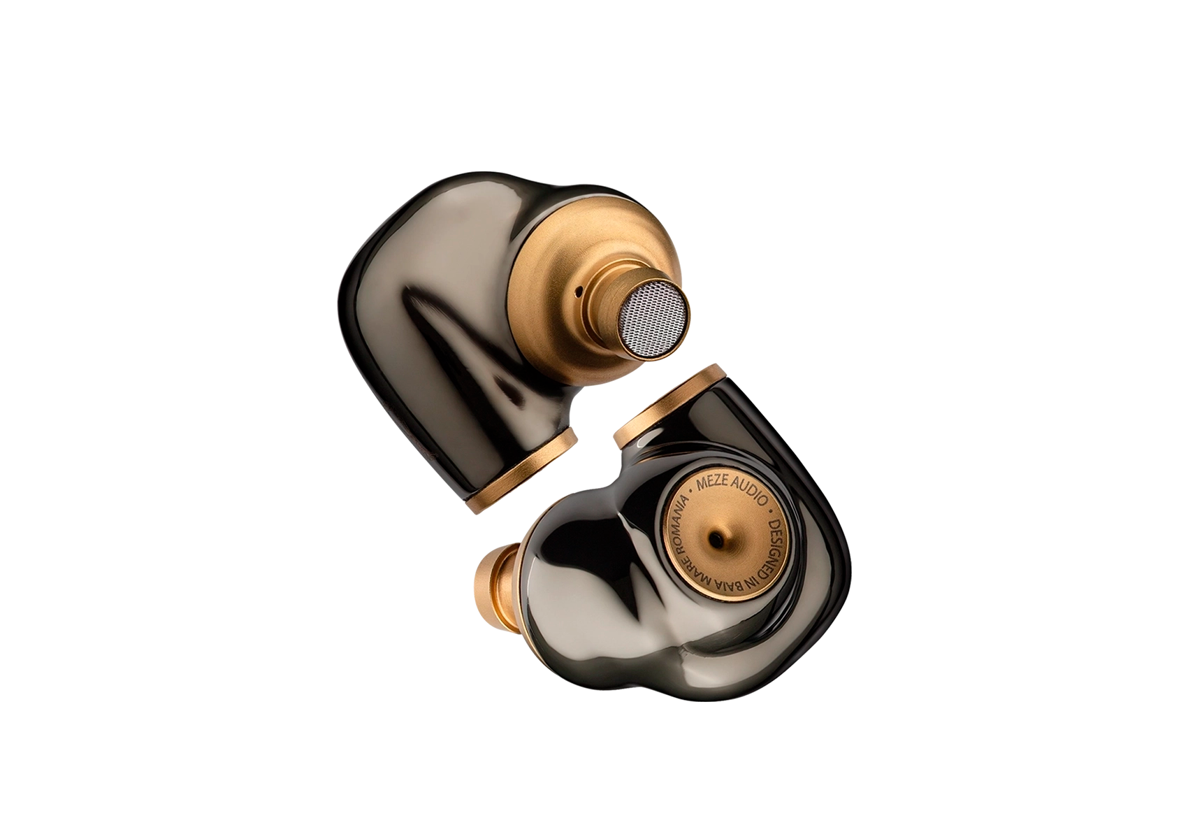 Meze Audio Advar IEM audiophile headphones top view