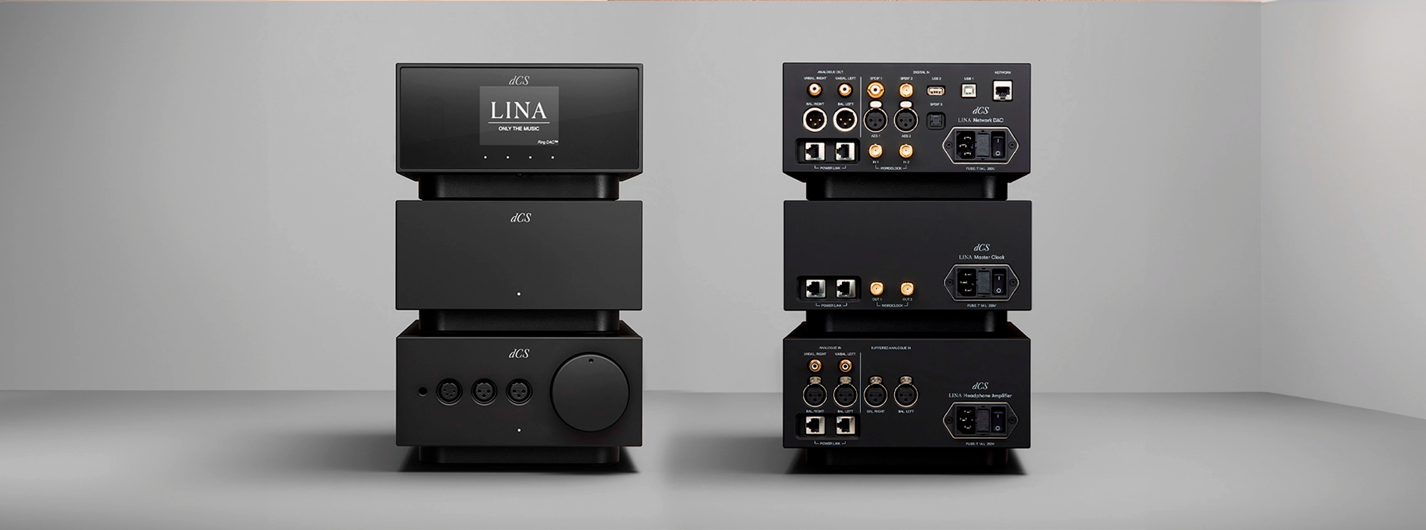 Meze Audio Lina System Circuit View - High-End Best DAC Amp Combo for Professional Use Front and Back View