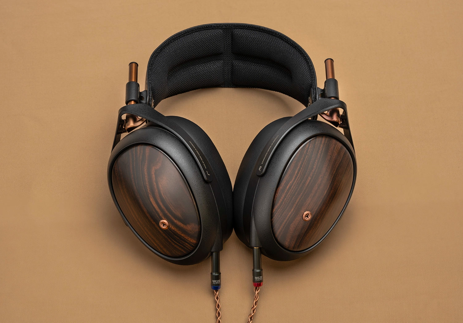 Meze Audio Liric Second Gen planar magnetic audiophile closed back headphones lateral full view