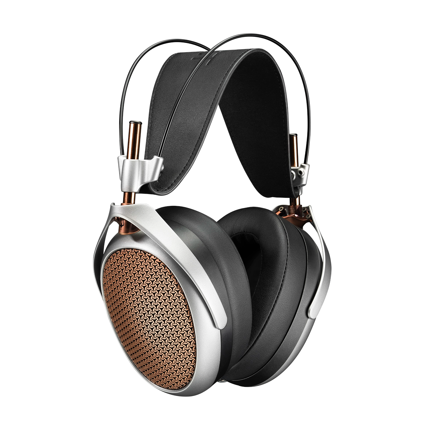 Meze Audio POET premium built open-back planar magnetic driver headphones transparent shot