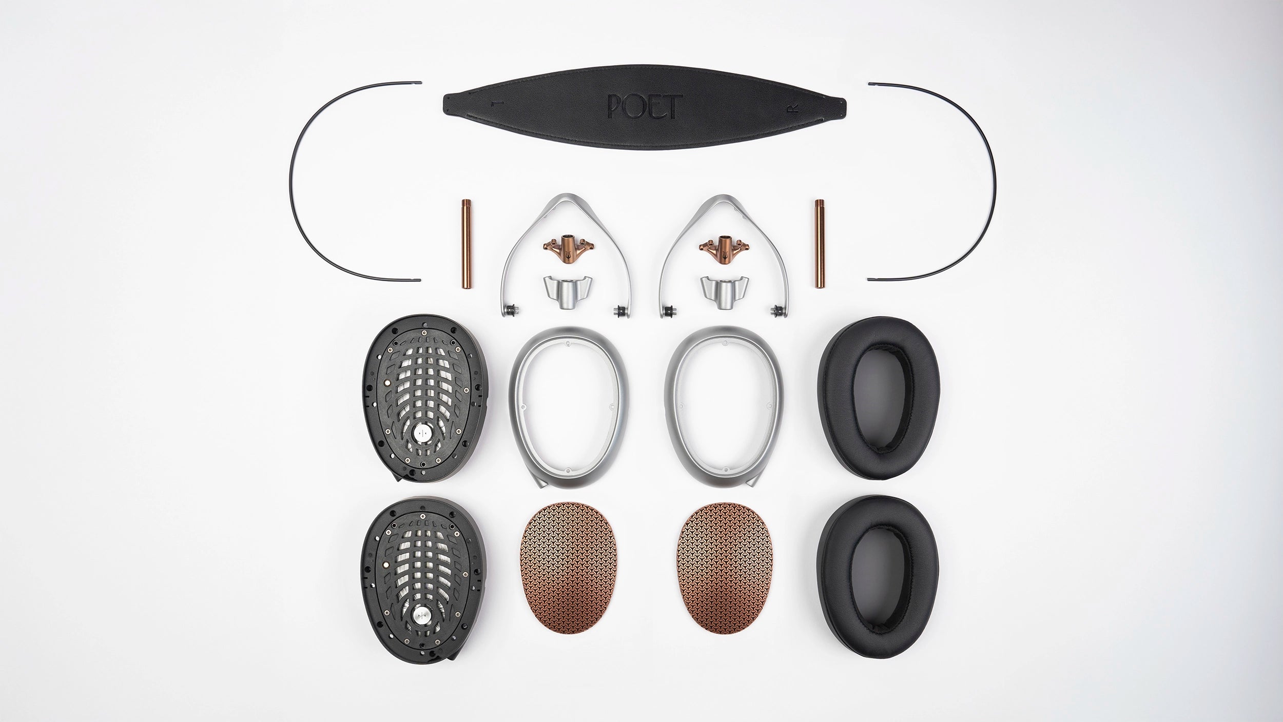 Meze Audio POET premium built open-back planar magnetic driver headphones components